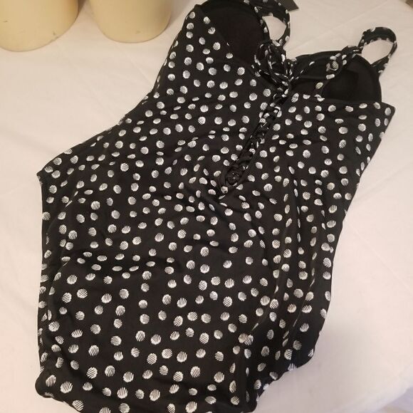 Swim Solutions NWT Galactica Printed Twist Corset size 16 nwt bin#2 - Picture 13 of 16